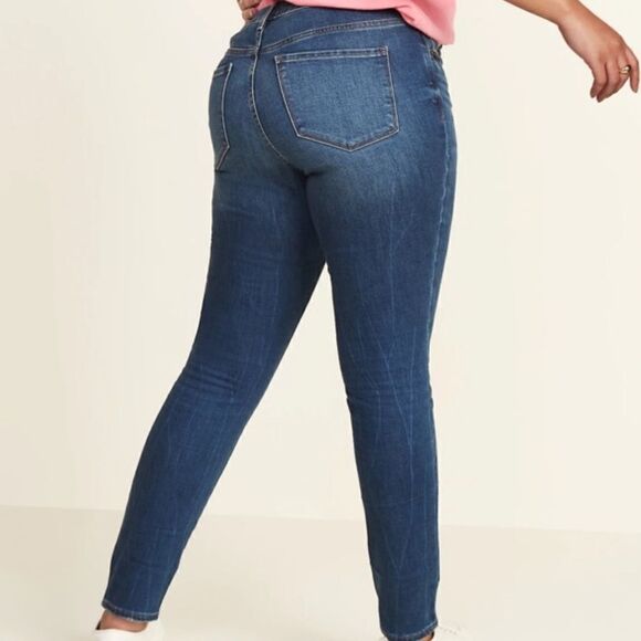 NWT Old Navy Mid Rise Pop Icon Skinny Jeans Woman’s Plus Size 28 - Picture 5 of 9